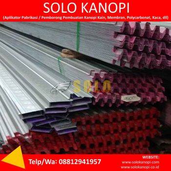 HARGA RANGKA BAJA RINGAN KANOPI SOLO